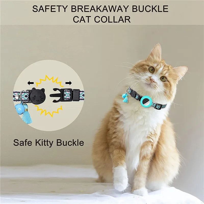 AirTag Cat Collar – Adjustable, Safe & Stylish