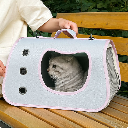 carrier bag cat oxford material closeup