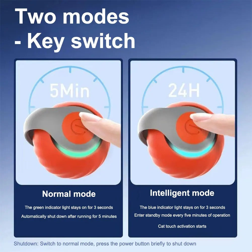 smart cat toy ball usb rechargeable