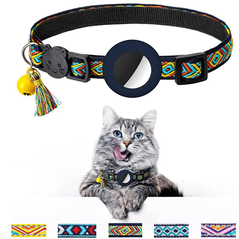 AirTag Cat Collar – Adjustable, Safe & Stylish