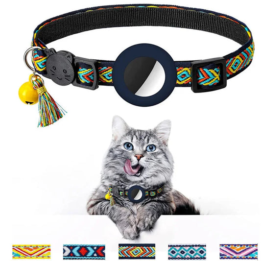 AirTag Cat Collar – Adjustable, Safe & Stylish