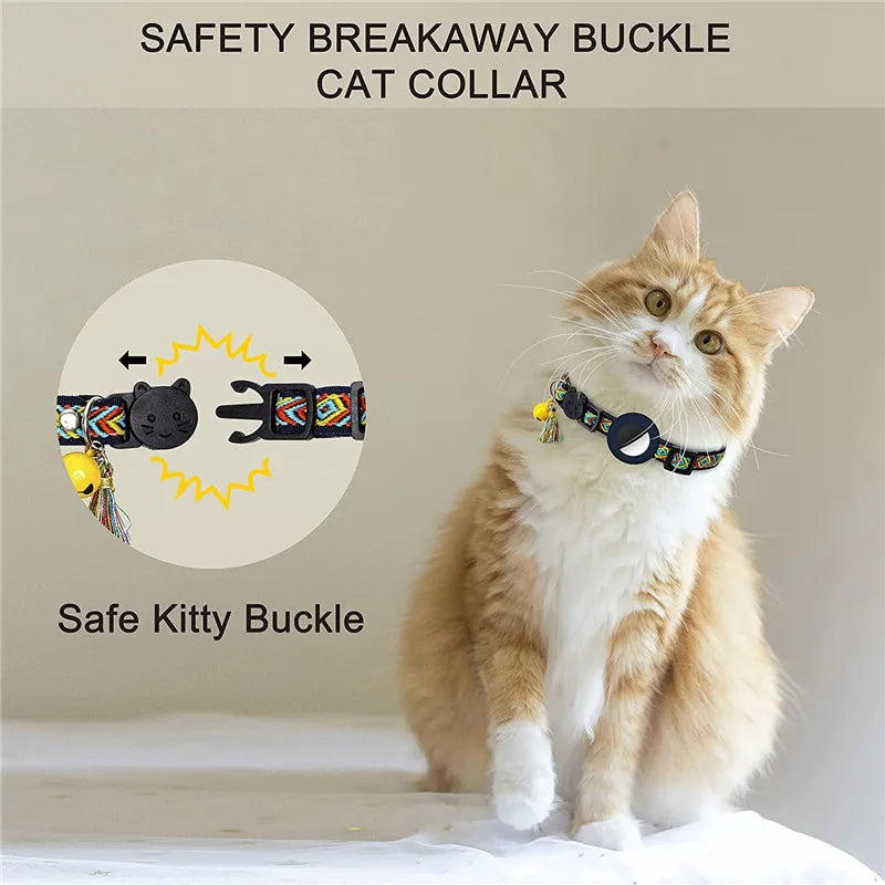 AirTag Cat Collar – Adjustable, Safe & Stylish