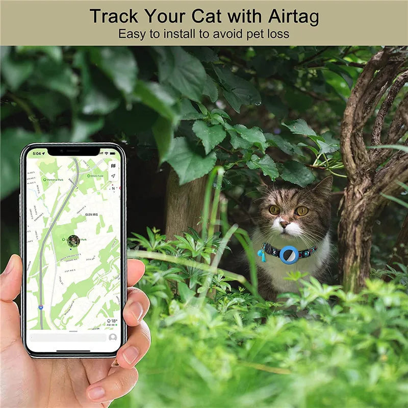AirTag Cat Collar – Adjustable, Safe & Stylish