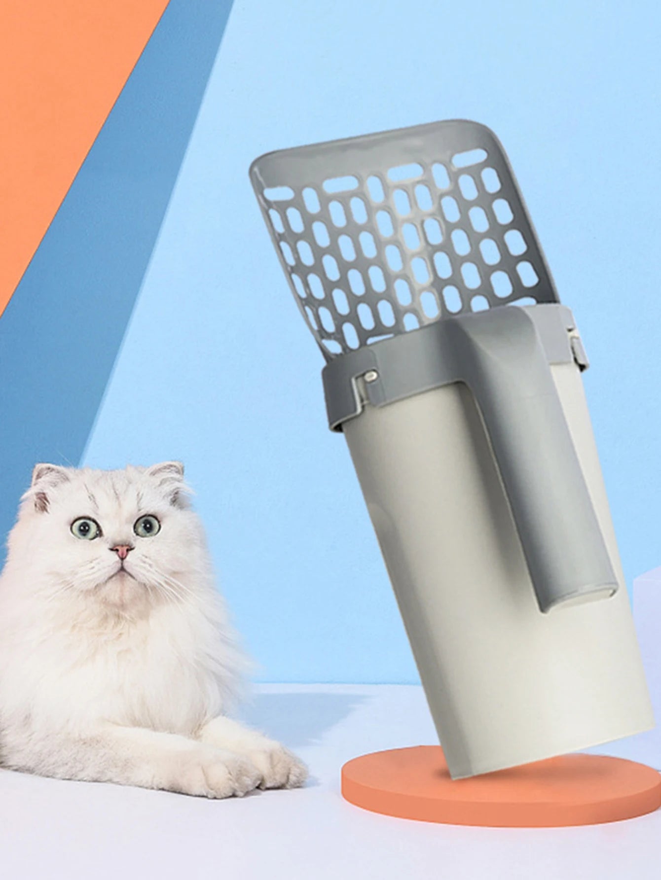 cat litter scoop plastic handle