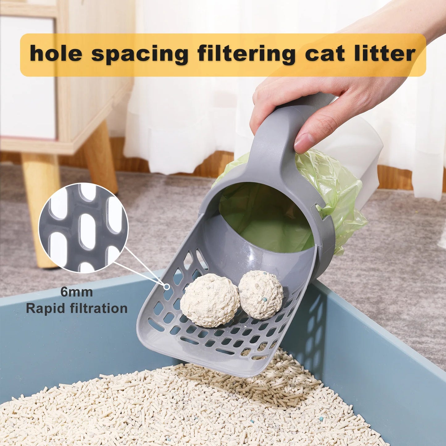 cat litter scoop set detachable